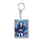 MIlle Feuille(ミルフィーユ) 雑貨店の満月のヤンキー女子 Acrylic Key Chain