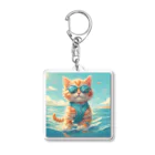 Ojisanlifeの海の子猫 Acrylic Key Chain