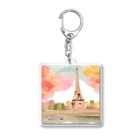 tyu-ripuのparis spring Acrylic Key Chain