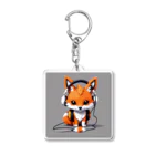 M_K0218のmusic fox Acrylic Key Chain