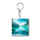 hana2ginの Almost Transparent Blue. Acrylic Key Chain