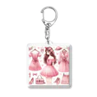 BeccaBeccaのピンク大好き Acrylic Key Chain