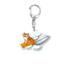 segasworksのスコップ（移植ゴテ）とトラちゃん Acrylic Key Chain