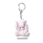 ねこばぶ♡ピンク系統のねこばぶキーホルダー Acrylic Key Chain