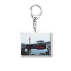 nexco大好き人の新名神高速道路高槻IC付近の道路標識渋滞情報 Acrylic Key Chain