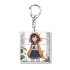 dramusumeの温ドラ娘！イエロー Acrylic Key Chain