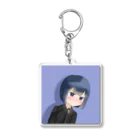 みきしょっぷの名無しの青髪の女の子 Acrylic Key Chain