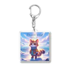 ビビりな番犬くんのふわふわフレンズ！にゃんこ Acrylic Key Chain