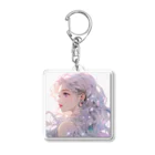 AIアートのお店ですの星と少女 Acrylic Key Chain