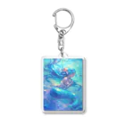 AQUAMETAVERSEの大切な人を想う人魚姫　7883 Acrylic Key Chain