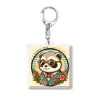 KAWAII SHOPのOSHARE RACCOON アクリルキーホルダー