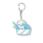 きゃべちのきゃべねこ-かっぷあいす（しましま） Acrylic Key Chain