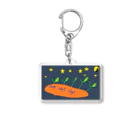 オカヤマズの過去分詞シリーズ　sleep Acrylic Key Chain