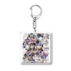 JUNGOonlyART 公式SHOPの桜カラーの幸せデザイン Acrylic Key Chain