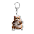 cat__ch2のやる気猫 Acrylic Key Chain