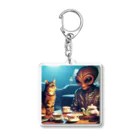 frogsystemの宇宙調査員来訪 Acrylic Key Chain