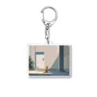 ねこあそびのねこのせなか Acrylic Key Chain