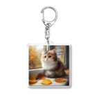 癒しの時間のかわいい三毛猫グッズ Acrylic Key Chain