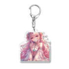 surasuramusumeのピンクの髪の「ジェム」 Acrylic Key Chain