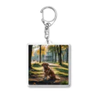 kokin0の横向きの犬 liting dog Acrylic Key Chain