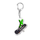 鬼鞍 ONIKURAのPlayful Rabbits グリーン Acrylic Key Chain
