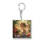 花束娘のFantasy Flower Field - Girl's Smile Acrylic Key Chain