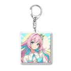 yozoraniyumeoの魔法エクステ少女 Acrylic Key Chain