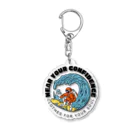 chataro123のWear Your Confidence: Clothes for Your Soul Acrylic Key Chain