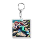 ぴよぴよショップの人魚姫のお昼寝 Acrylic Key Chain