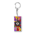 pinkieboyのファンクなレコードくん Acrylic Key Chain