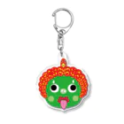 すっとん塾のGreen　不動明王 Acrylic Key Chain