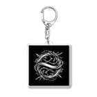 wワンダーワールドwのbarbed wire006 Acrylic Key Chain