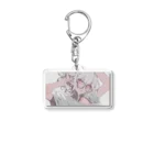 as -AIイラスト- のメガネとうなじ Acrylic Key Chain