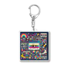 keyworks_shopの昭和レトロ80年代カセット Acrylic Key Chain