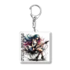 PALA's SHOP　cool、シュール、古風、和風、のGUITAR GIRLS　８ Acrylic Key Chain