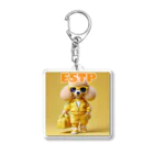 MsArtShopのESTPのトイプードル Acrylic Key Chain