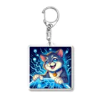 frogsystemの電脳猫 Acrylic Key Chain