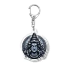 psychedelic mountainのshiva  Acrylic Key Chain