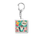 michanのペンギン Acrylic Key Chain