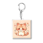 cutycatの恥ずかしがり屋のネコちゃん Acrylic Key Chain