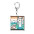 WASH&DRY24のパンダ女子　看板娘 Acrylic Key Chain