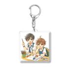 可愛い男の子イラスト販売所　By,keicyanの男の子　中学1年生　美術部 Acrylic Key Chain