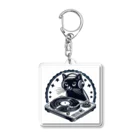 studio9993のクロネコDJ Acrylic Key Chain