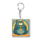 yuki-naの太った猫グッズ Acrylic Key Chain