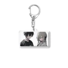 よる＠AIイラストのBoy&Girl1 Acrylic Key Chain