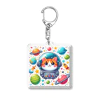 151Aの宇宙服を着た猫さん Acrylic Key Chain