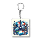 TrendWave Tokyoのパリ　ラグビー　オリンピック Acrylic Key Chain