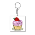 yuihana_marketのichigo・cupcake アクリルキーホルダー