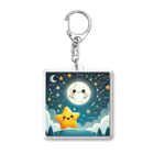 ほっこり絵音舎の🌟きらきら星と夜空の秘密グッズコレクション✨ アクリルキーホルダー