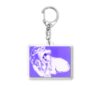 DESIGN Vivian U.のライオンのナッツ（Purple） Acrylic Key Chain